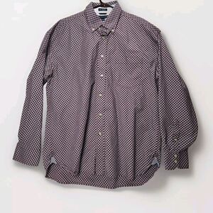 80’s 2 Ply Fabric Tommy Hilfiger Shirt Mens XL Blue Plaid Button Down Long